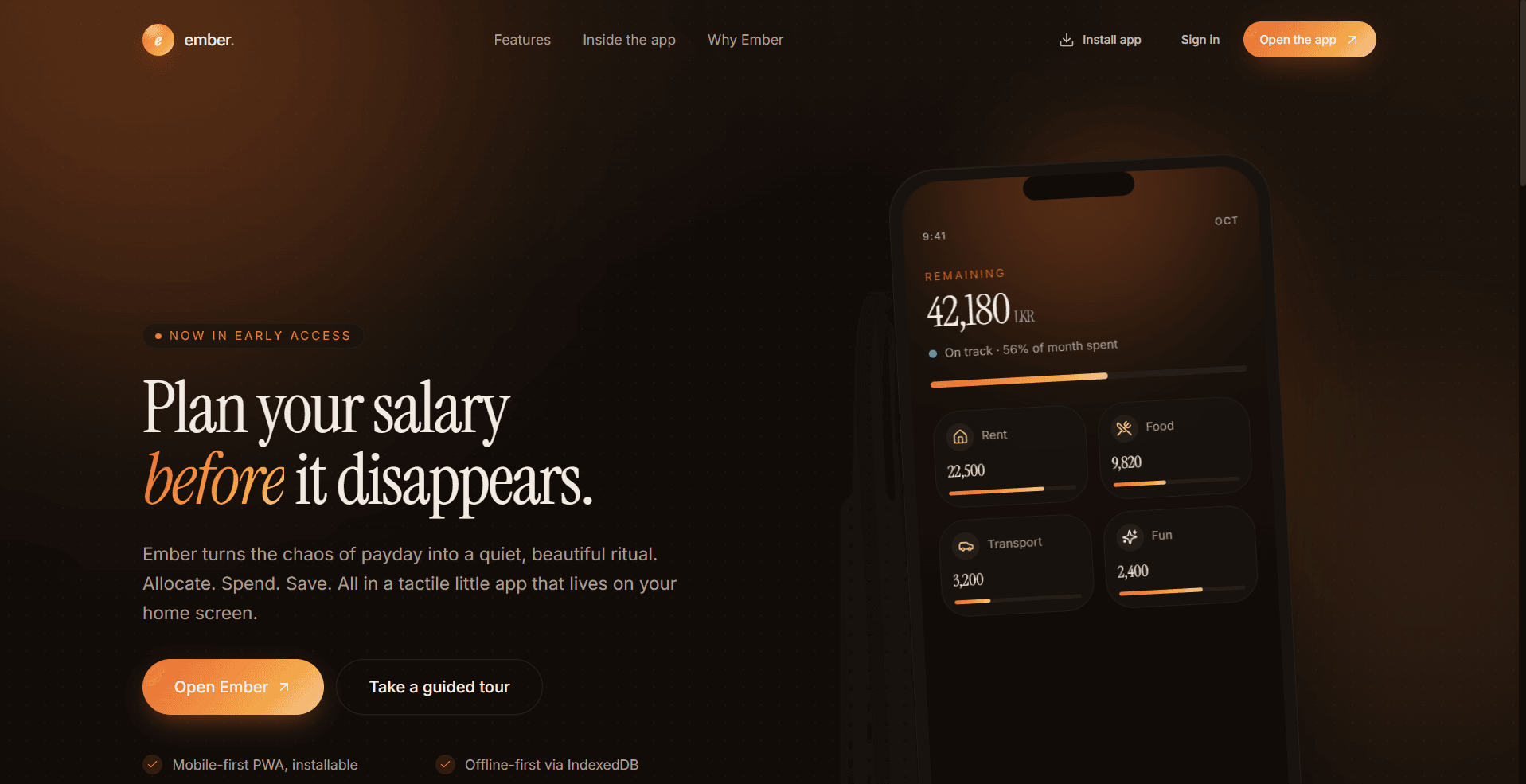 ember screenshot