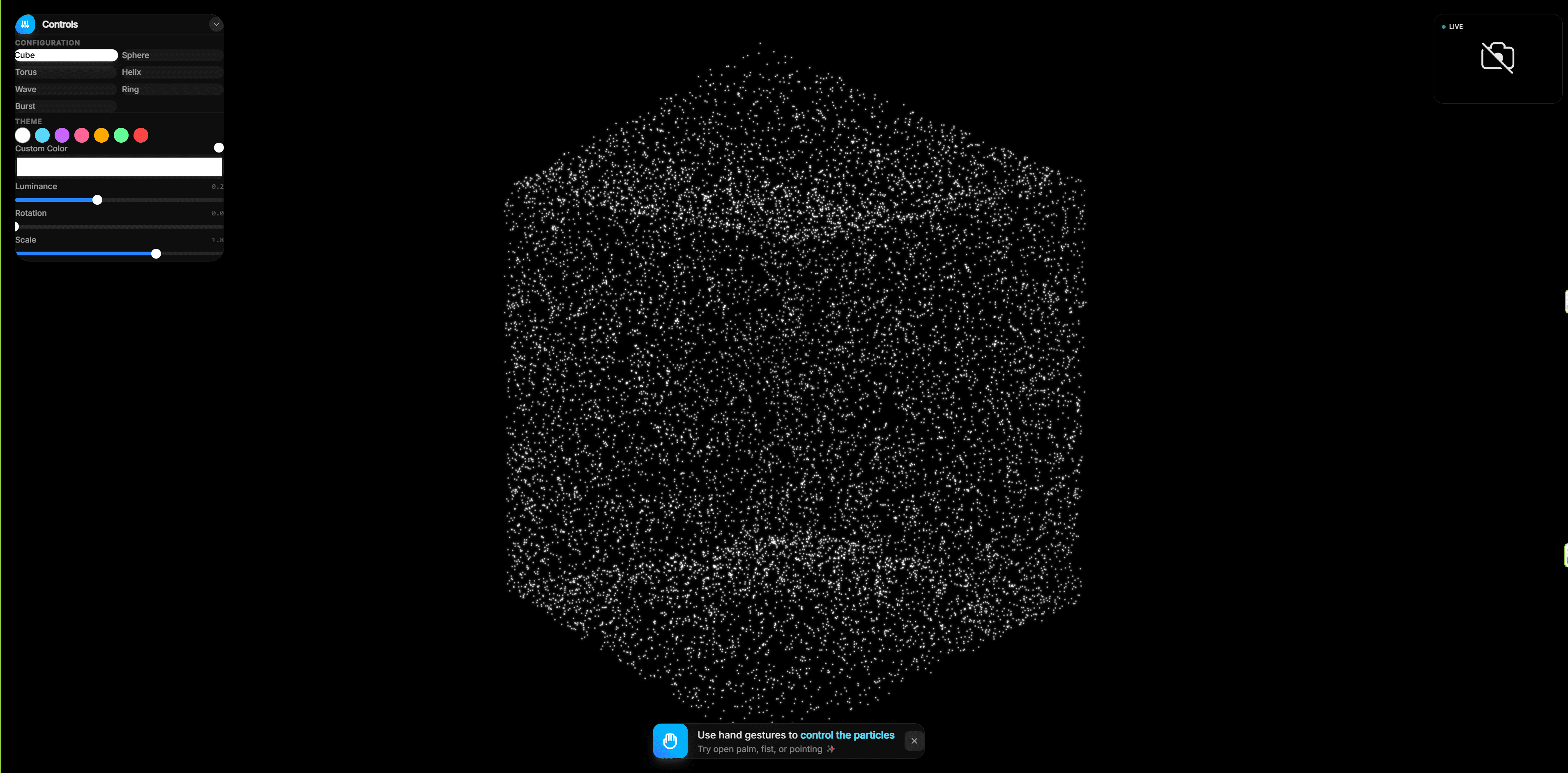 particle screenshot